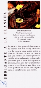 Lubrigante a la Plancha